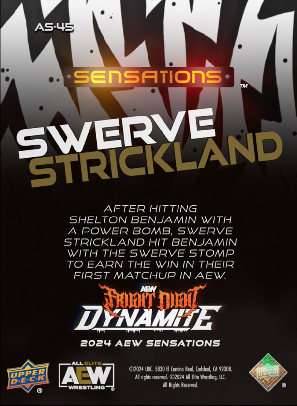 10/30/24 – Swerve Strickland – Swerve Strickland Defeats Shelton Benjamin