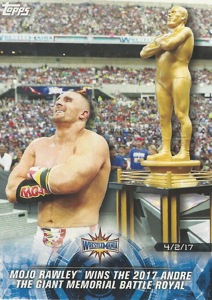 WWE Topps Road to Wrestlemania 2018 Mojo Rawley #77