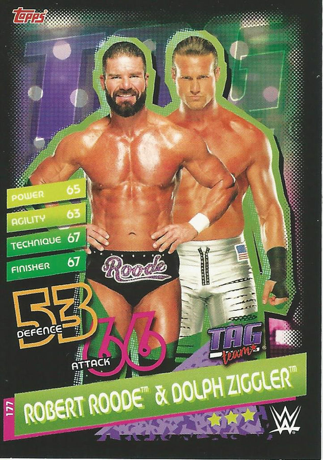 WWE Topps Slam Attax Reloaded 2020 Robert Roode & Dolph Ziggler #177