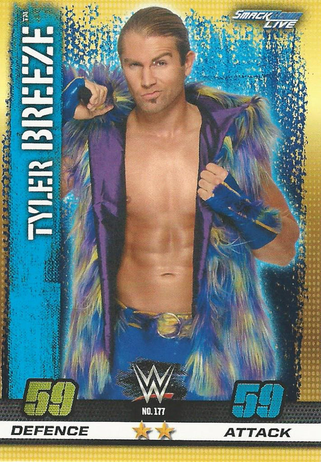 WWE Topps Slam Attax 10th Edition 2017 Tyler Breeze #177