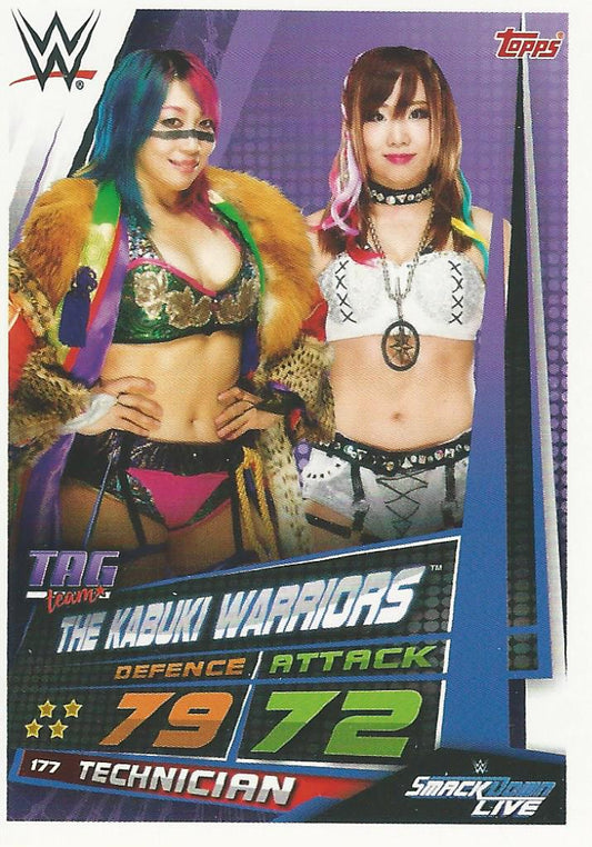 WWE Topps Slam Attax Universe 2019 Asuka and Kairi Sane #177