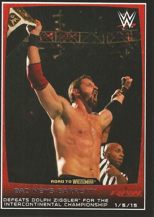 WWE Topps Road to Wrestlemania 2015 Wade Barrett #77