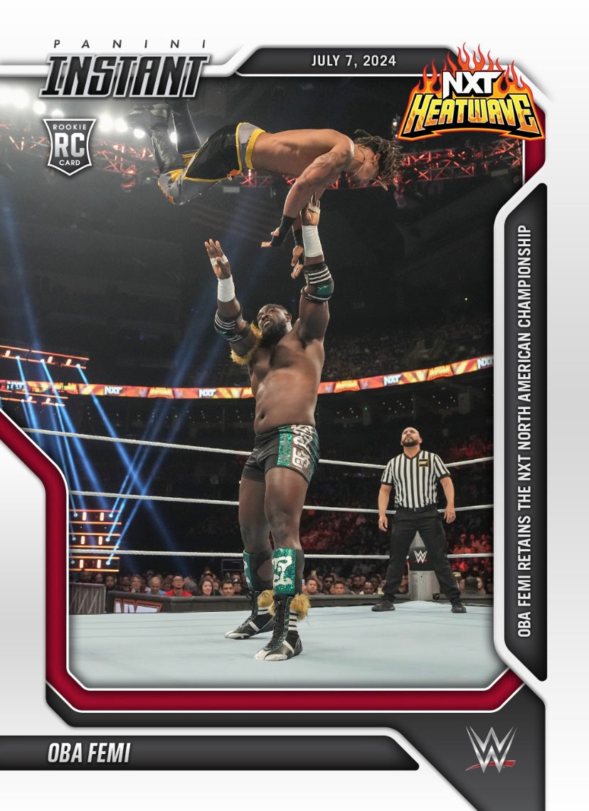 OBA Femi – OBA Femi Retains the NXT North American Championship trading card PW Catalog