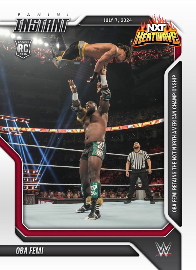 OBA Femi – OBA Femi Retains the NXT North American Championship trading card PW Catalog