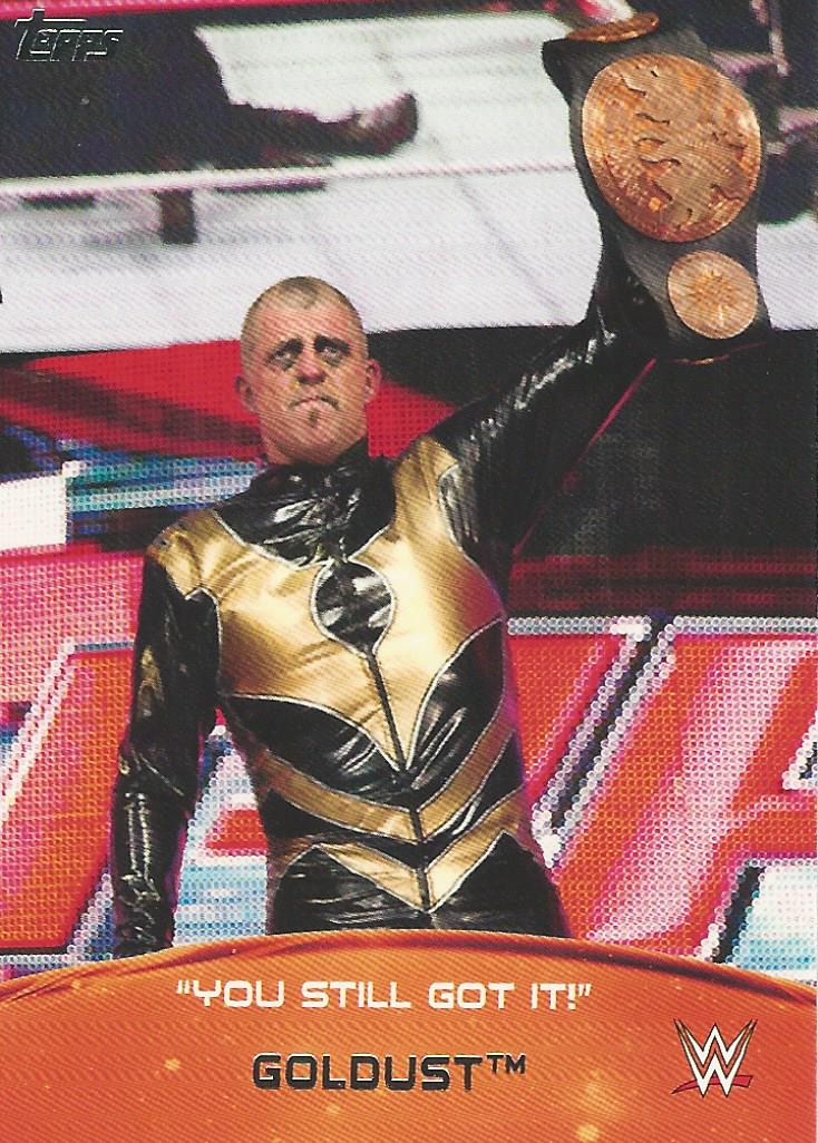 WWE Topps 2015 Goldust 8 of 10 trading card PW Catalog