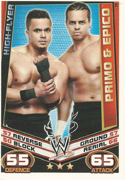 WWE Topps Slam Attax Rebellion 2012 Primo and Epico #178