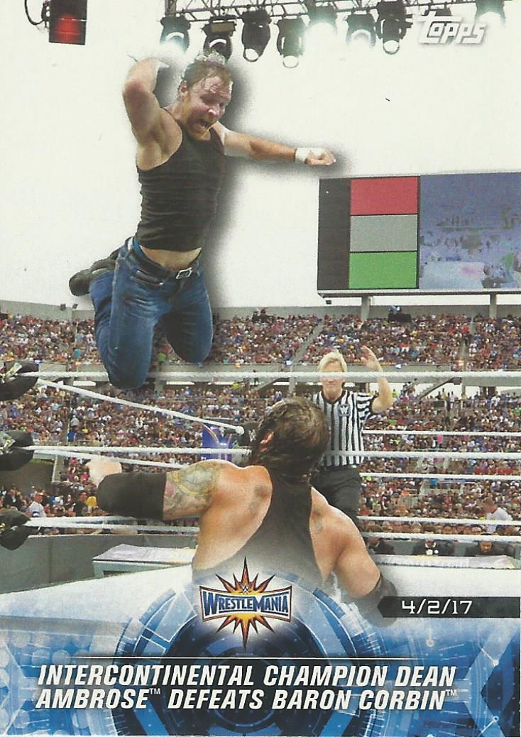 WWE Topps Road to Wrestlemania 2018 Dean Ambrose #78