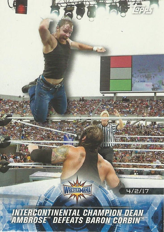 WWE Topps Road to Wrestlemania 2018 Dean Ambrose #78