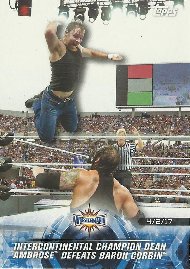 WWE Topps Road to Wrestlemania 2018 Dean Ambrose #78