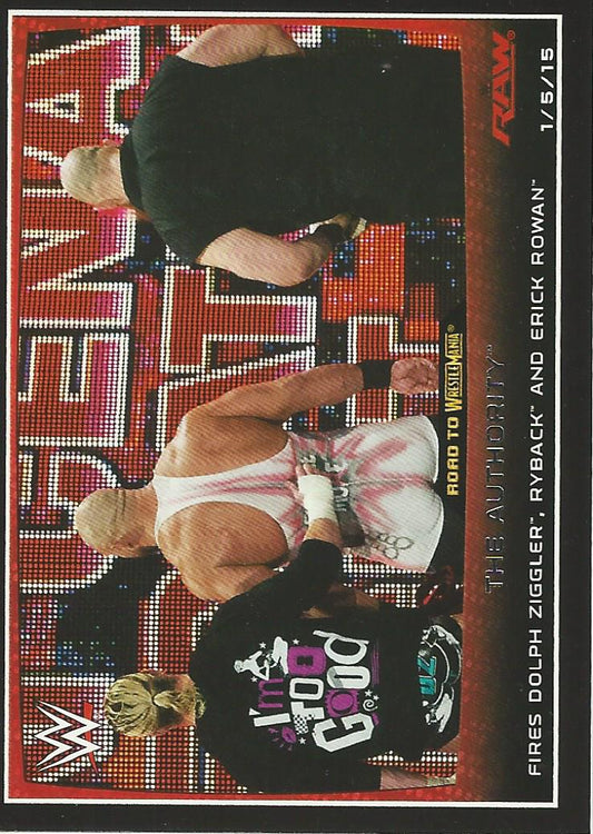 WWE Topps Road to Wrestlemania 2015 Dolph Ziggler Ryback Rowan #78