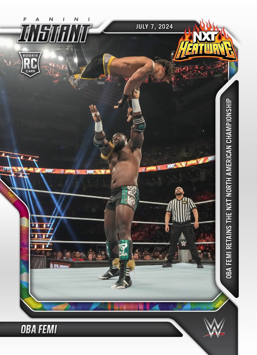OBA Femi – OBA Femi Retains the NXT North American Championship trading card PW Catalog
