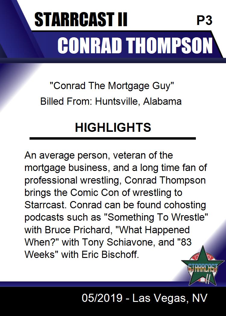 Conrad Thompson trading card PW Catalog