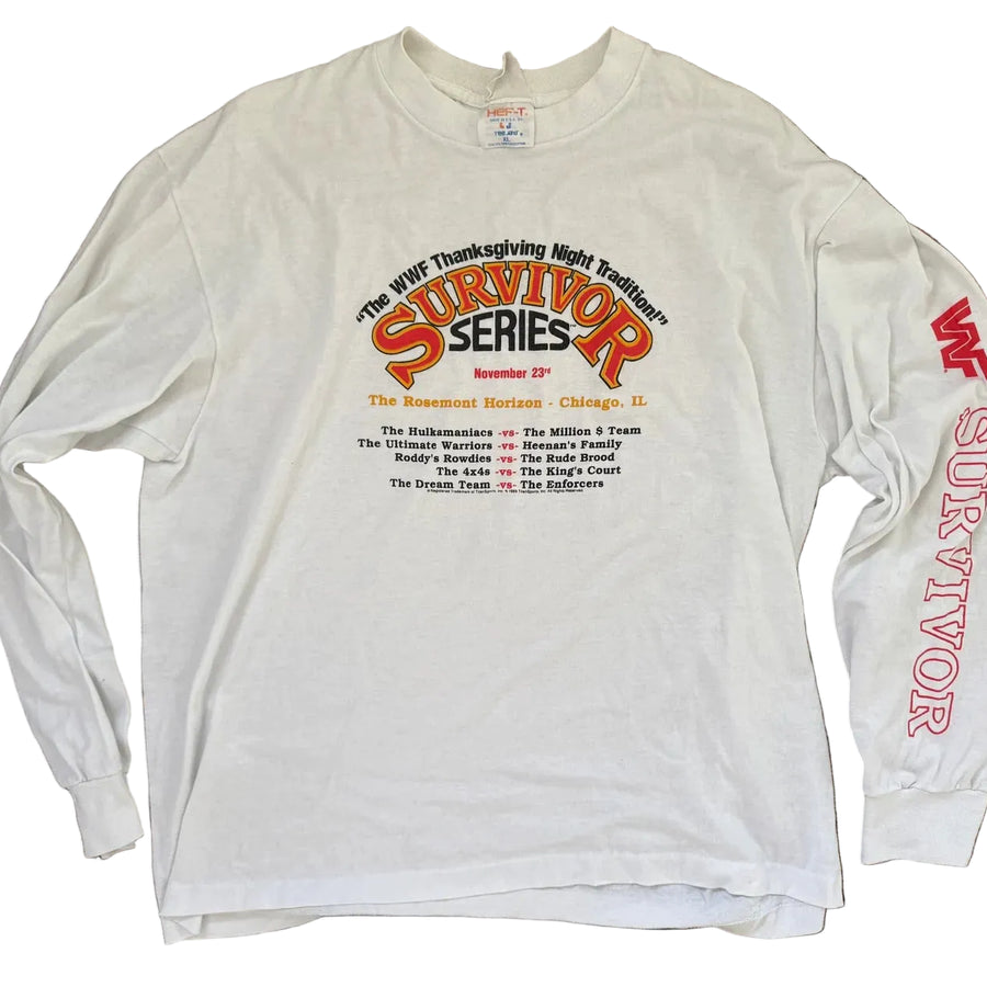 1989 WWF Survivor Series Long Sleeve T-Shirt Pwcatalog
