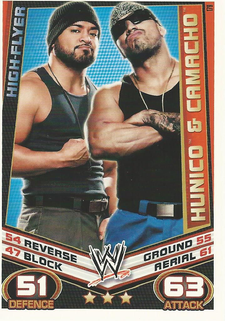 WWE Topps Slam Attax Rebellion 2012 Hunico and Camacho #179
