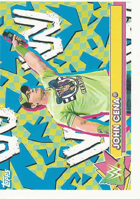 WWE Topps Heritage 2021 Sticker Card John Cena S-9