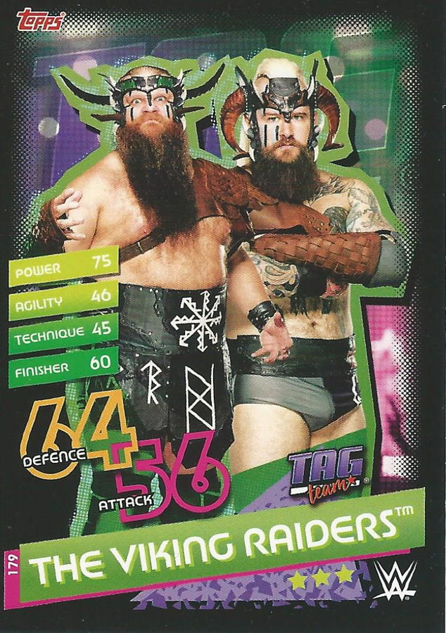 WWE Topps Slam Attax Reloaded 2020 The Viking Raiders #179