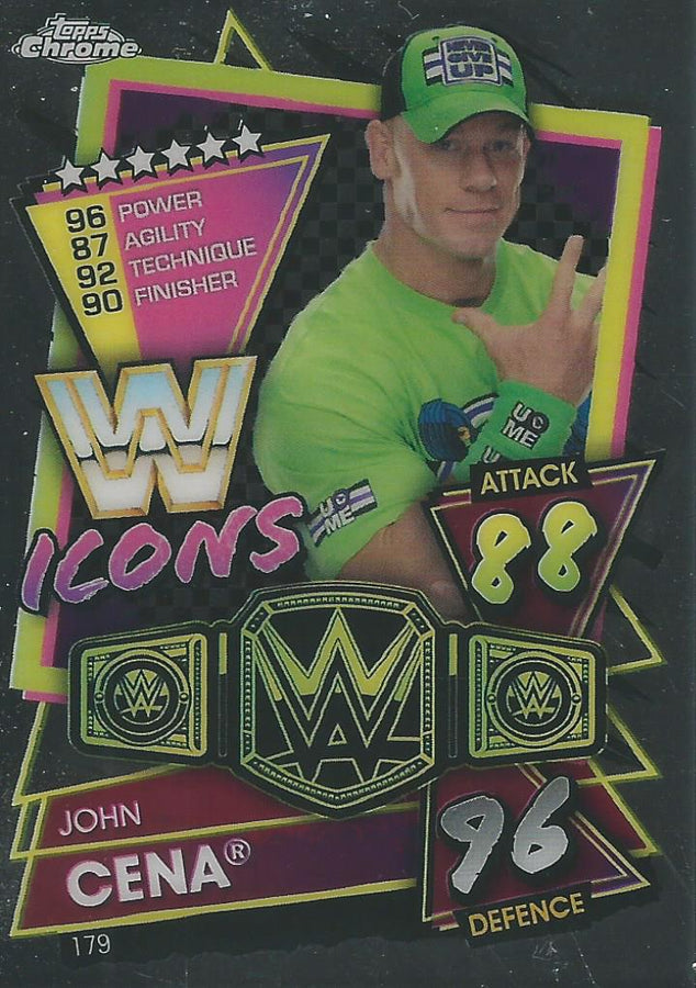 WWE Topps Slam Attax Chrome 2021 John Cena #179