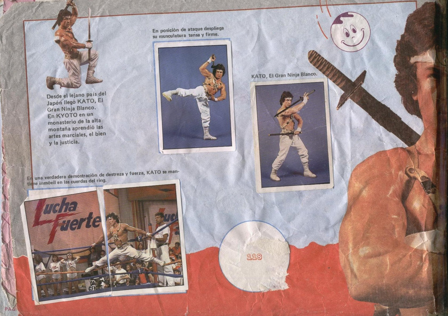 Lucha Fuerte Stickers Album From Argentina 1988 Stickers Album PW Catalog