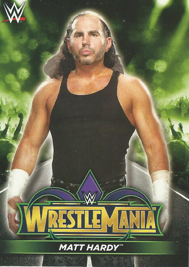 WWE Topps Road to Wrestlemania 2018 Matt Hardy R17 trading card PW Catalog