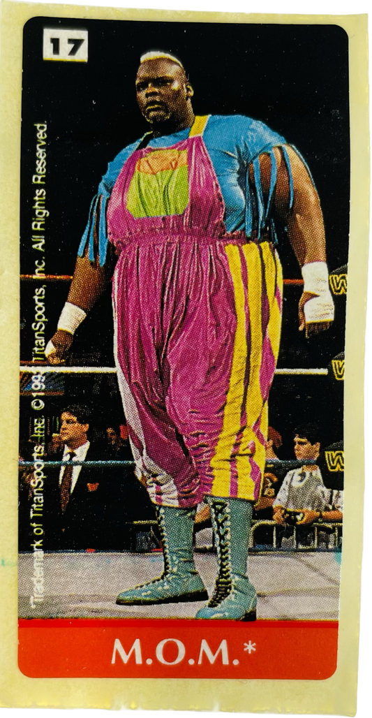 WWF Dunkin Bubble Gum Stickers (1993) No. 17 Men on a Mission PW Catalog
