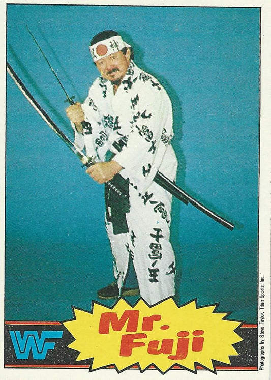WWF Topps Wrestling Cards 1985 Mr Fuji No.17 PWcatalog