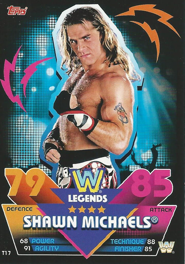 WWE Topps Slam Attax Reloaded 2020 Shawn Michaels T17 trading card PW Catalog