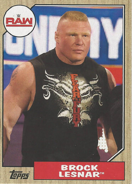 WWE Topps Heritage 2017 Brock Lesnar #17