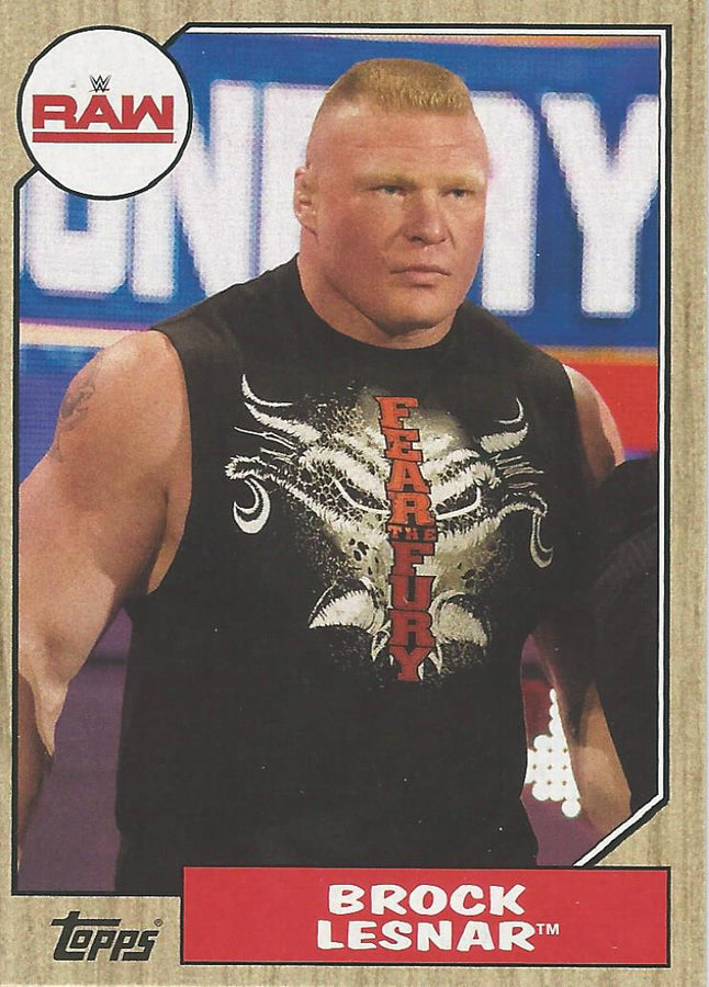 WWE Topps Heritage 2017 Brock Lesnar #17