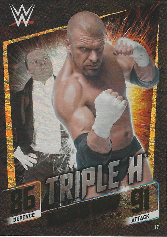 WWE Topps Slam Attax 2015 Then Now Forever Triple H #17