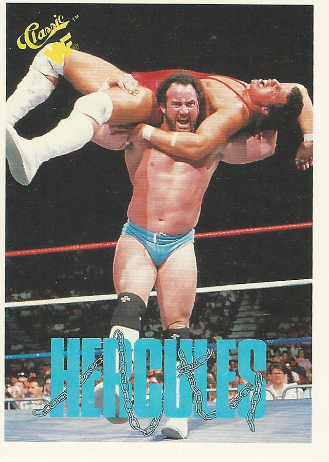 WWF Classic Trading Cards 1990 Hercules No.17 trading card PW Catalog
