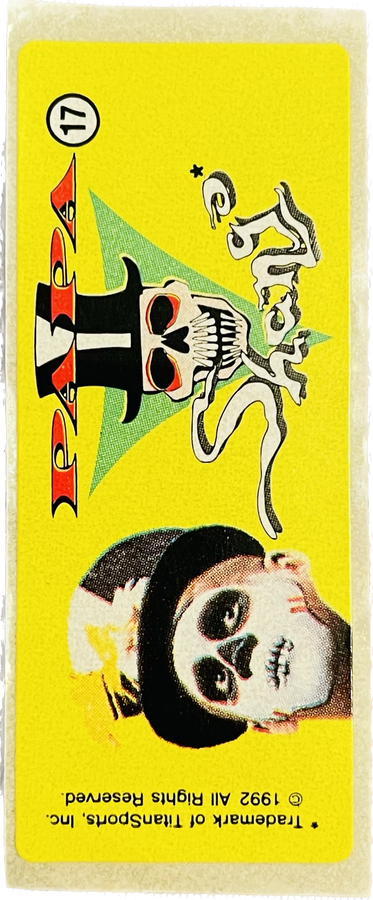 WWF Dunkin Bubble Gum Stickers (1992) No. 17 Papa Shango PW Catalog