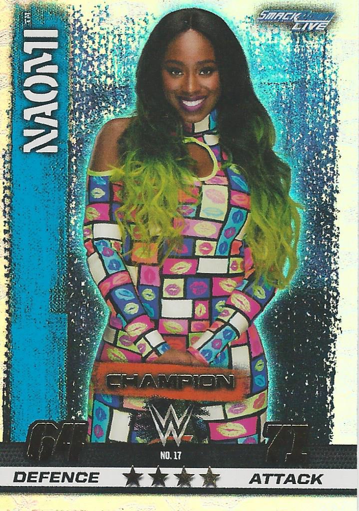 WWE Topps Slam Attax 10th Edition 2017 Champion Naomi #17