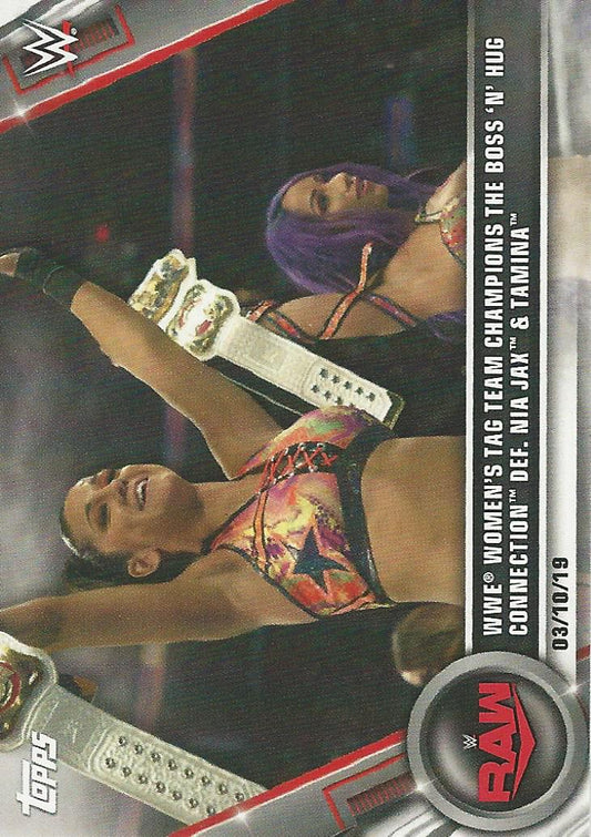 WWE Topps Women Division 2020 Sasha Banks and Bayley #17