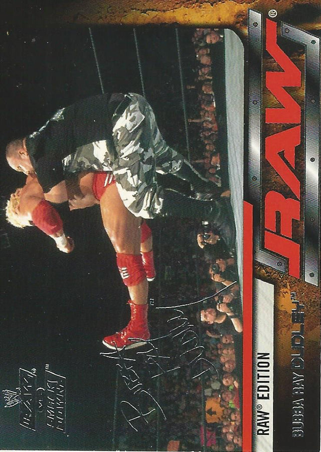 WWE Fleer Raw vs Smackdown 2002 Bubba Ray Dudley #17