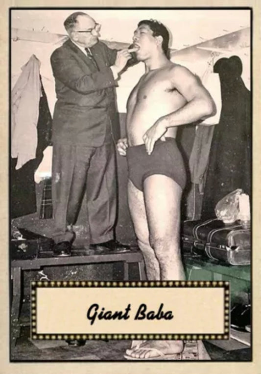 Giant Baba trading card PW Catalog