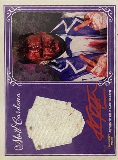 Matt Cardona – GCW Wedding Autograph Ring Worn Tights trading card PW Catalog