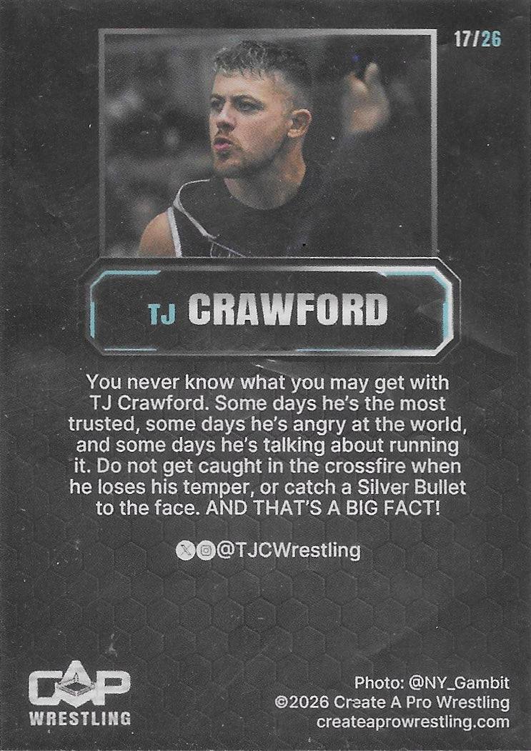 TJ Crawford trading card PW Catalog