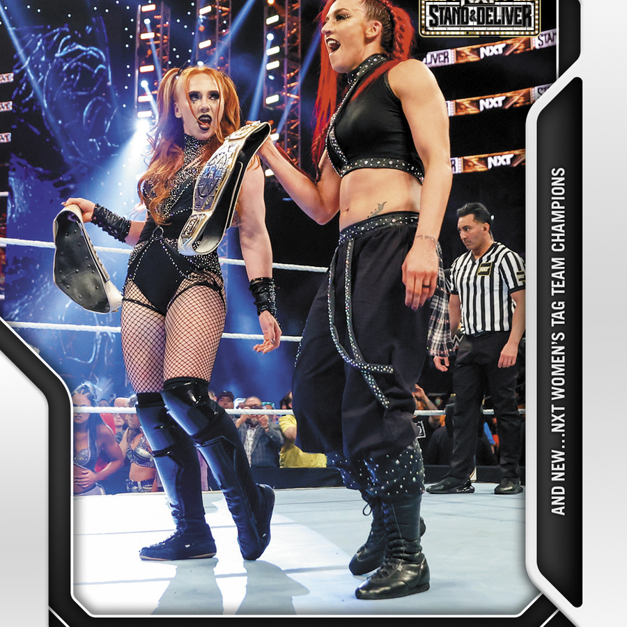 Alba Fyre & Isla Dawn – and NEW… NXT Women’s TAG Team Champions trading card PW Catalog