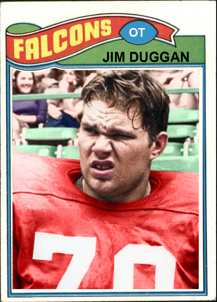 JIM Duggan – Falcons trading card PW Catalog