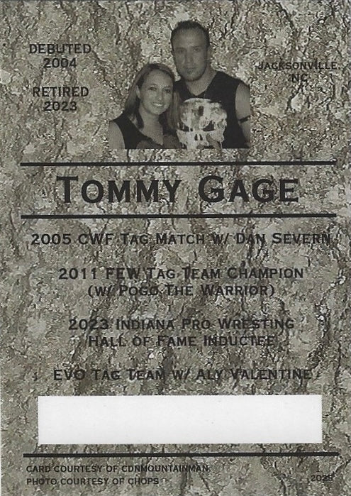 Tommy Gage – 2023 Hall of Fame Inductee