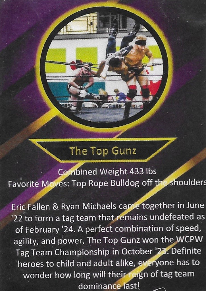 The Top Gunz trading card PW Catalog
