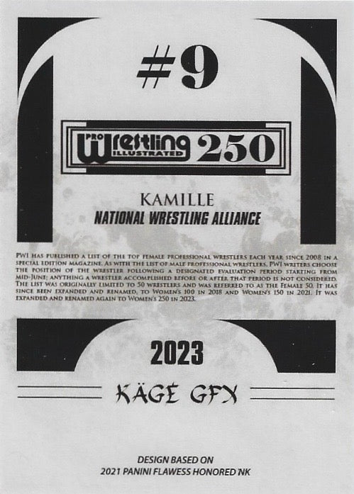 Kamille trading card PW Catalog