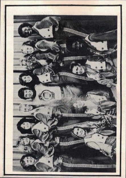 King & Dallas Cheerleaders (Checklist) trading card PW Catalog