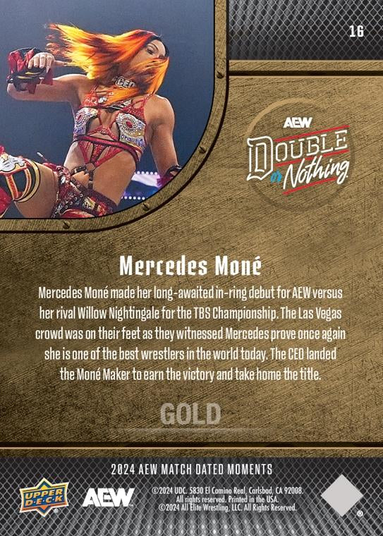 Mercedes MONÉ – Mercedes MONÉ Makes HER In-Ring AEW Debut and Defeats Willow Nightingale for the TBS Championship