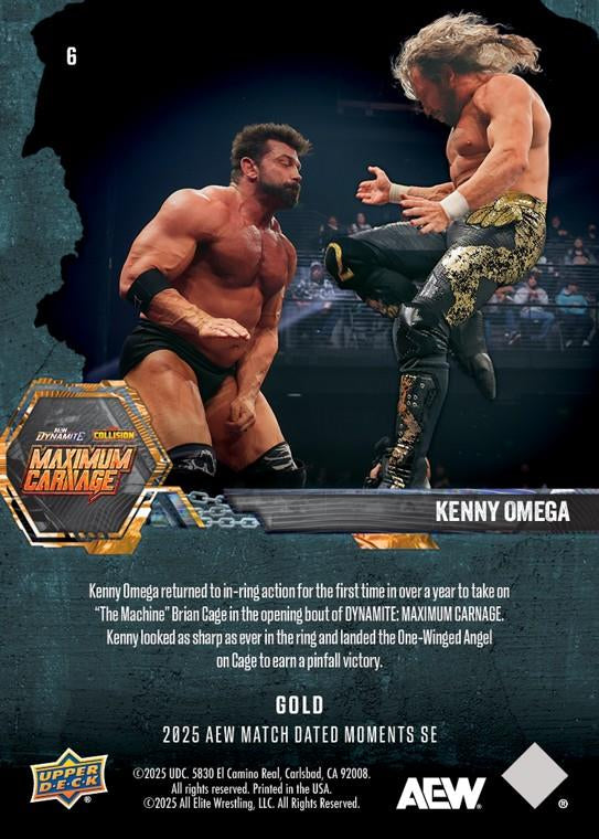 Kenny Omega – “the Best Bout Machine” Kenny Omega Looks AS Strong AS Ever in HIS First AEW In-Ring Action in Over a Year