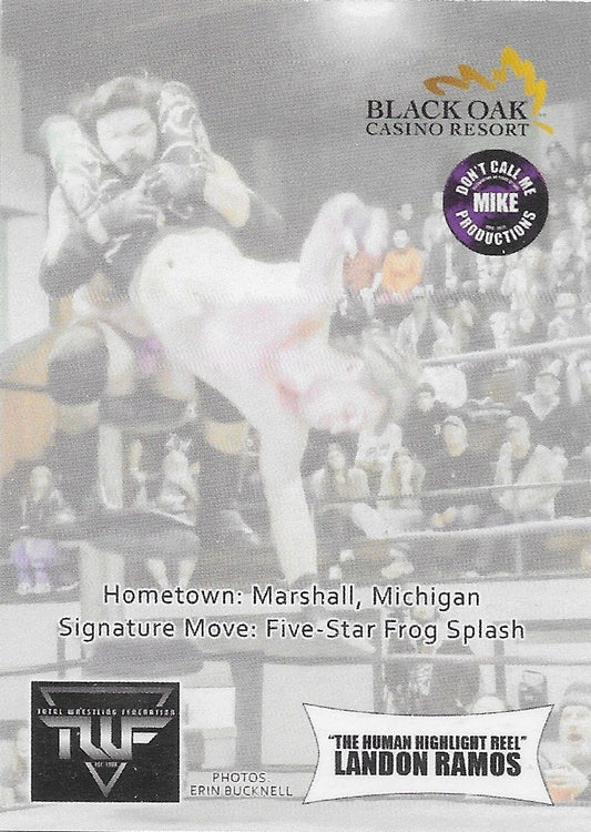“The Human Highlight Reel” Landon Ramos trading card PW Catalog
