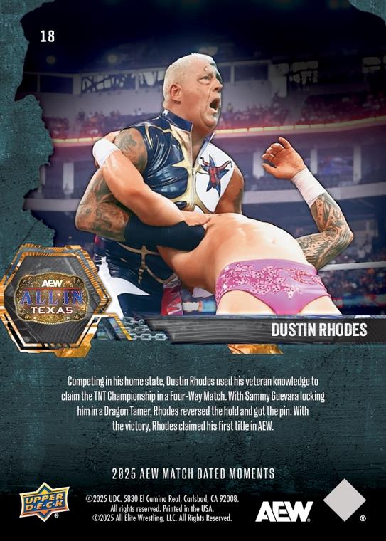 Dustin Rhodes – Dustin Rhodes Outlasts Daniel Garcia, Kyle Fletcher and Sammy Guevara to Win the TNT Championship