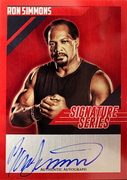 Signature Series – RON Simmons trading card PW Catalog