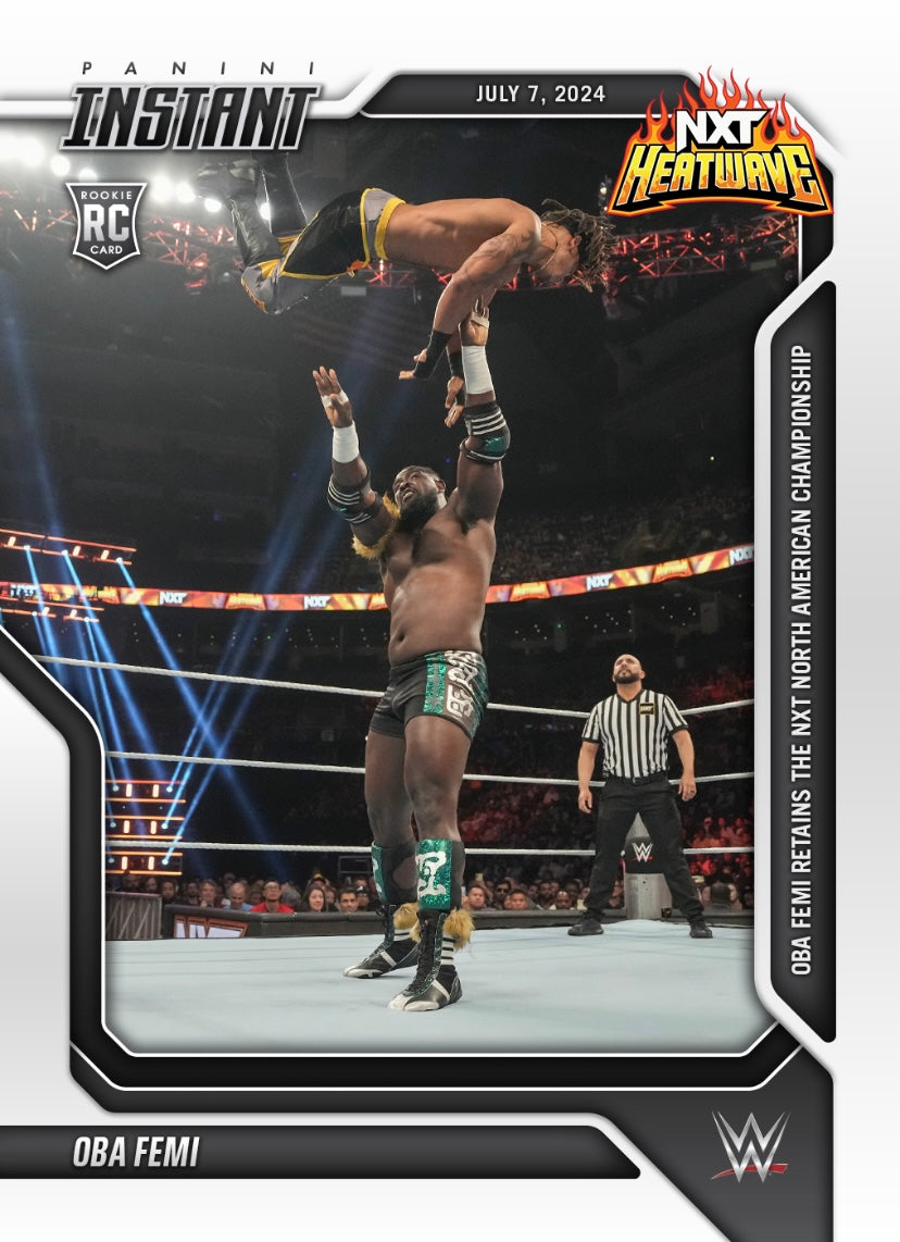 OBA Femi – OBA Femi Retains the NXT North American Championship trading card PW Catalog