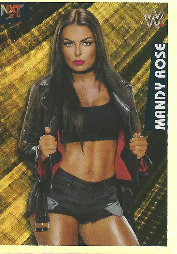 WWE Panini 2022 Sticker Collection Mandy Rose Foil #180
